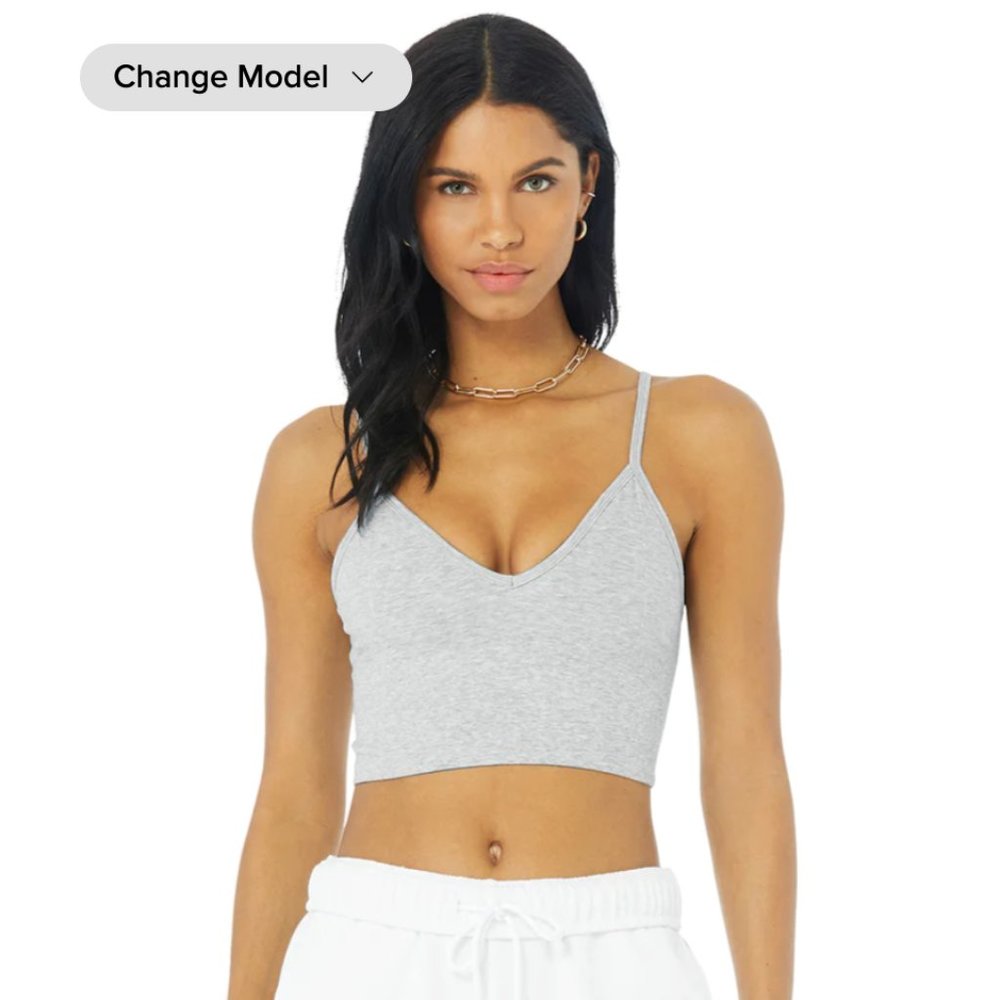 Alo Yoga DELIGHT BRALETTE - DOVE GREY HEATHER